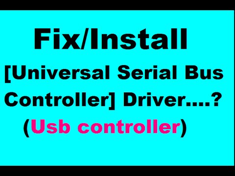 universal serial bus controllers driver windows 7 64 bit